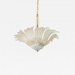 Vintage Murano Glass Palmette Suspension Light - 4483482