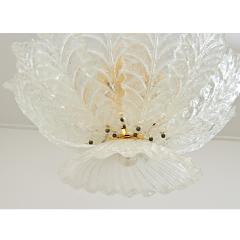 Vintage Murano Glass Palmette Suspension Light - 4606861
