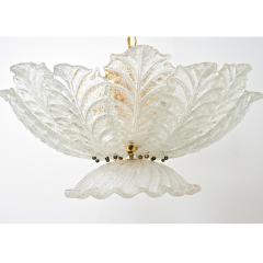 Vintage Murano Glass Palmette Suspension Light - 4606862
