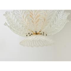 Vintage Murano Glass Palmette Suspension Light - 4606873