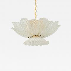 Vintage Murano Glass Palmette Suspension Light - 4618868