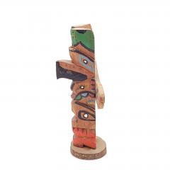 Vintage NW Coast Indian Model of a Totem Pole - 2491596