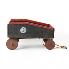 Vintage New England Wagon with Rope Pull - 3302795
