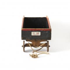 Vintage New England Wagon with Rope Pull - 3302797