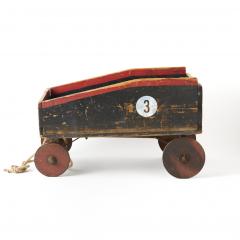 Vintage New England Wagon with Rope Pull - 3302798