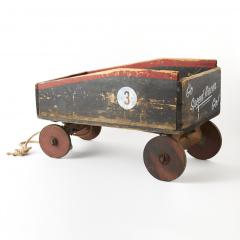 Vintage New England Wagon with Rope Pull - 3302800