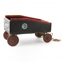 Vintage New England Wagon with Rope Pull - 3302801