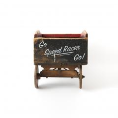 Vintage New England Wagon with Rope Pull - 3302802