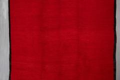 Vintage North African Low Pile Wool Rug Circa 1970 - 4706804