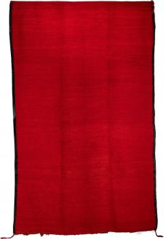Vintage North African Low Pile Wool Rug Circa 1970 - 4708026