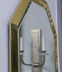 Vintage Octagonal Brass Mirror - 2465981