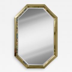 Vintage Octagonal Brass Mirror - 2472727