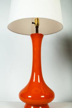 Vintage Orange Ceramic Lamps - 235468