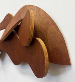 Vintage Organic Interwoven Abstract Bent Wood Wall Sculpture - 4149967