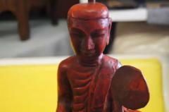 Vintage Oriental Hand Carved Buddha Lamp - 3529633