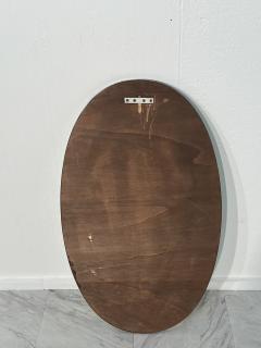 Vintage Oval Italian Wall Mirror 1960s - 3636346
