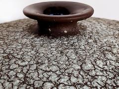 Vintage Overscale Organic Raku Studio Pottery Vase with Textures 1980s - 4571896