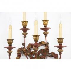 Vintage Painted Giltwood Bow Sconces A Pair - 2052360