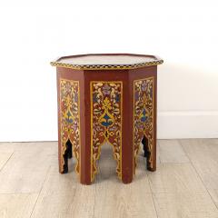 Vintage Painted Moroccan Octagonal Side Table circa 1980 - 3418599