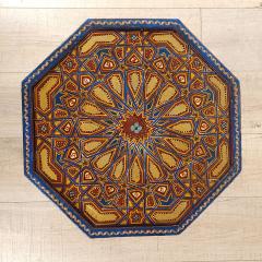 Vintage Painted Moroccan Octagonal Side Table circa 1980 - 3418604