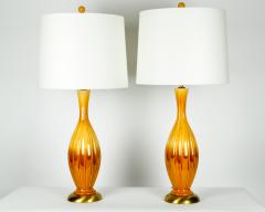 Vintage Pair Porcelain Task Table Lamps - 399140