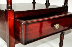 Vintage Pair Solid Mahogany Wood Display Etageres Shelves  - 400458