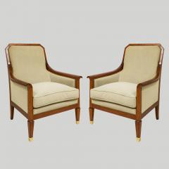 Vintage Pair of French Rosewood Lounge Chairs - 4461858
