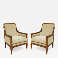Vintage Pair of French Rosewood Lounge Chairs - 4464056