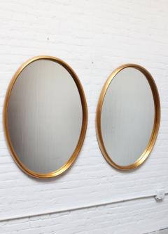 Vintage Pair of Labarge Oval Giltwood Wall Mirrors - 2270129