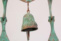 Vintage Paolo Soleri Arconsanti Multi Color Bronze Three Bell Wind Chime - 2835081