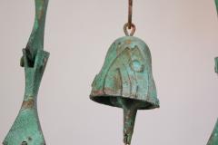 Vintage Paolo Soleri Arconsanti Multi Color Bronze Three Bell Wind Chime - 2835082