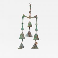 Vintage Paolo Soleri Arconsanti Multi Color Bronze Three Bell Wind Chime - 2839116