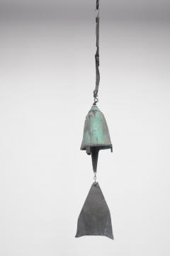 Vintage Paolo Soleri Arconsanti Windbell Wind Chime in Patinated Bronze - 3813217