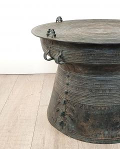 Vintage Patinated Bronze Rain Drum circa 1970 - 2790391