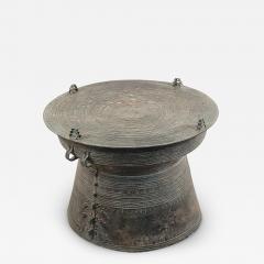 Vintage Patinated Bronze Rain Drum circa 1970 - 2795984