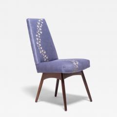 Vintage Pearsall Chair with Laser Cut Butterflies on Hide - 4288235