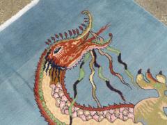 Vintage Persian Dragon Mashad Pictorial Rug - 4780713