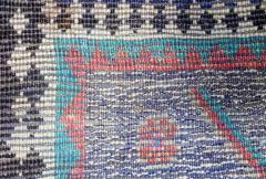 Vintage Persian Gabbeh Rug with Blue Field and Traditional Symbols - 2197923