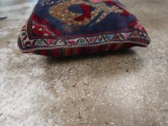 Vintage Persian Hamadan Pictorial Pillow - 4780774