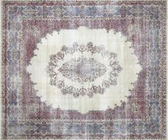 Vintage Persian Kerman Rug 134 x 16 - 4006573