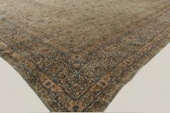 Vintage Persian Kirman Botanic Green Handmade Wool Rug - 2447282