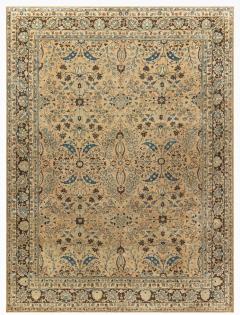 Vintage Persian Meshad Botanic Handmade Wool Carpet - 2445408