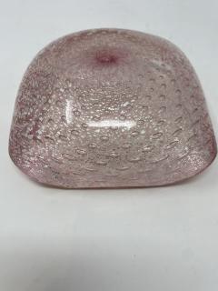Vintage Pink Murano Glass Dish - 2572316
