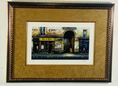 Vintage Print of Parisian Street Scenes Signed and Numbered a Set of Three - 3461171
