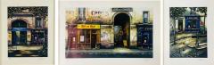 Vintage Print of Parisian Street Scenes Signed and Numbered a Set of Three - 3463596