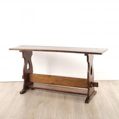 Vintage Provincial Style Pedestal Table in Beechwood circa 1950 - 3484063