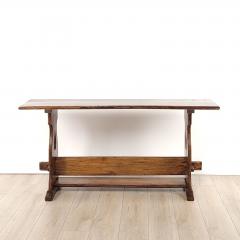 Vintage Provincial Style Pedestal Table in Beechwood circa 1950 - 3484064