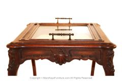 Vintage Queen Anne Mahogany Butler Tea Table - 2980090
