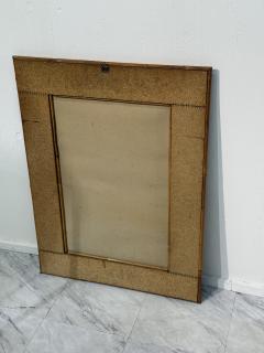 Vintage Rattan and Bamboo Wall Mirror - 4291968