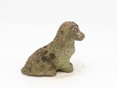 Vintage Reconstituted Stone Dog English Mid 20th C  - 3678991